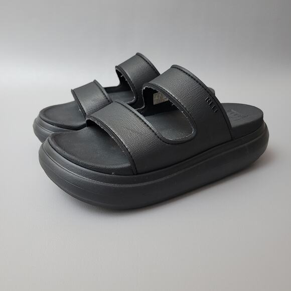 Reef Cushion Bondi 2 Bar Womens Comfort Sandals Black black 9 Medium - Picture 1 of 13